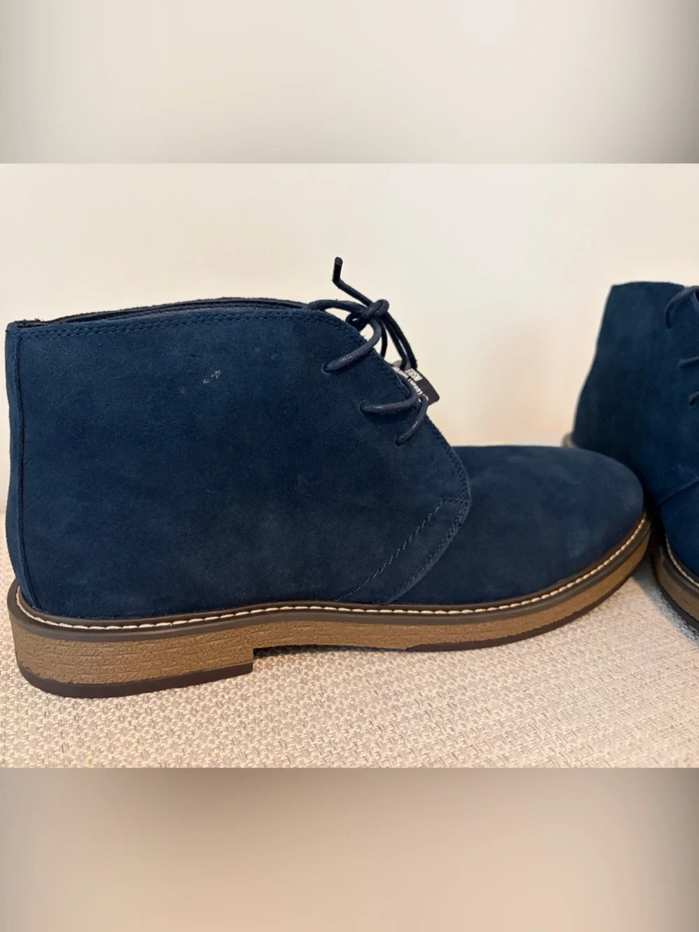 NEW Joseph Abboud Navy Blue Suede Thomas Chukka Boots Size 13